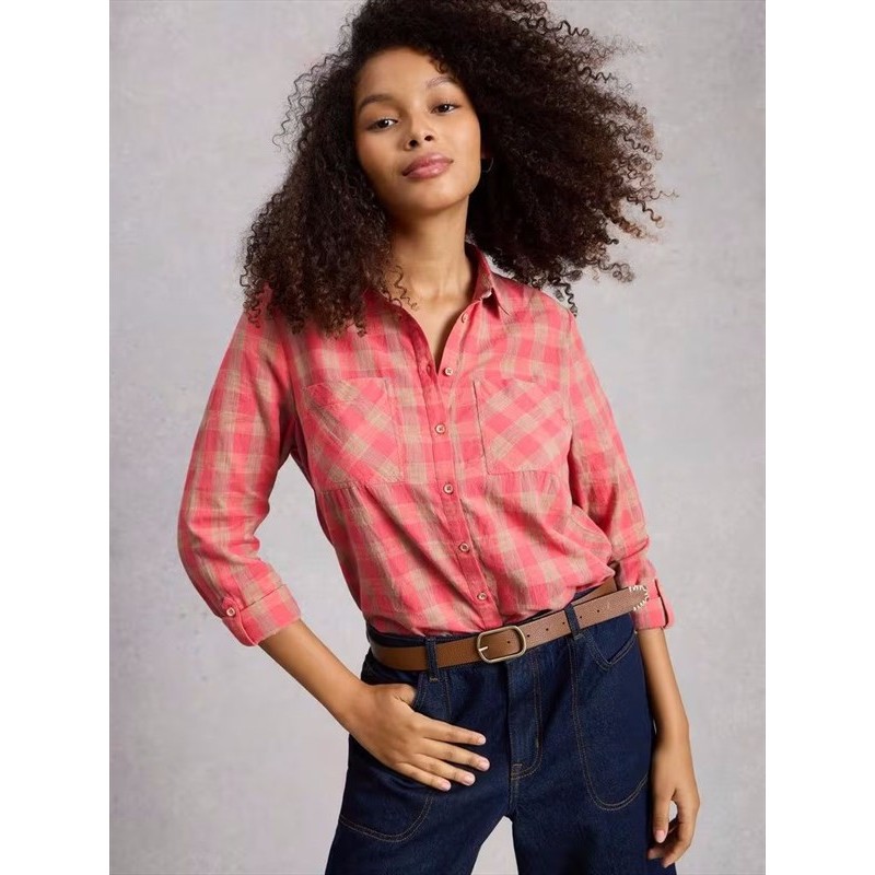 CHEMISIER WHITE STUFF SOPHIE PINK MLT